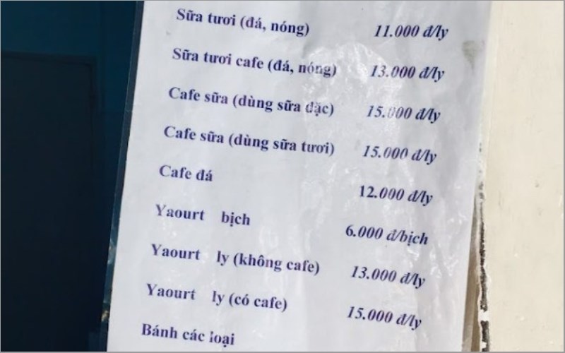  Quán Sữa Tươi Mười 
