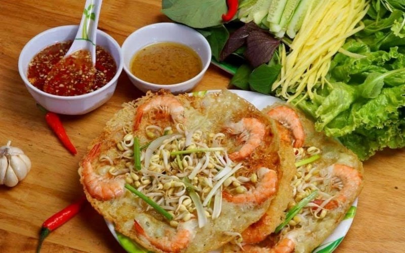 Món ăn tại Quán Bánh Xèo Tôm Nhảy Thanh Diệu 