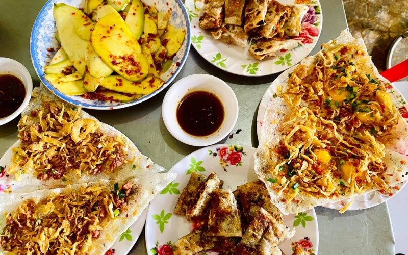 Món ăn tại Quán Bánh tráng kẹp dì Hoa (1)