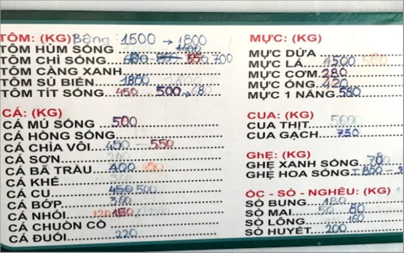 Quán Hải Sản Biển Mặn 