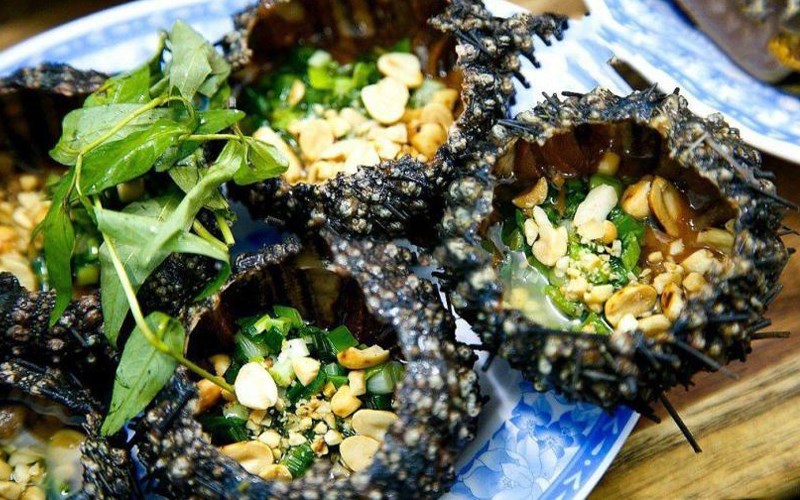 Nhum nướng mỡ hành