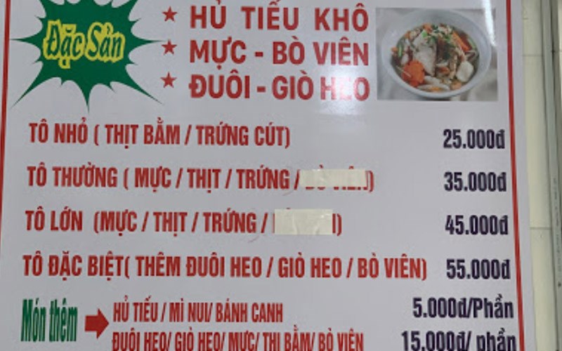 Quán Hủ Tiếu Mực Hai Râu