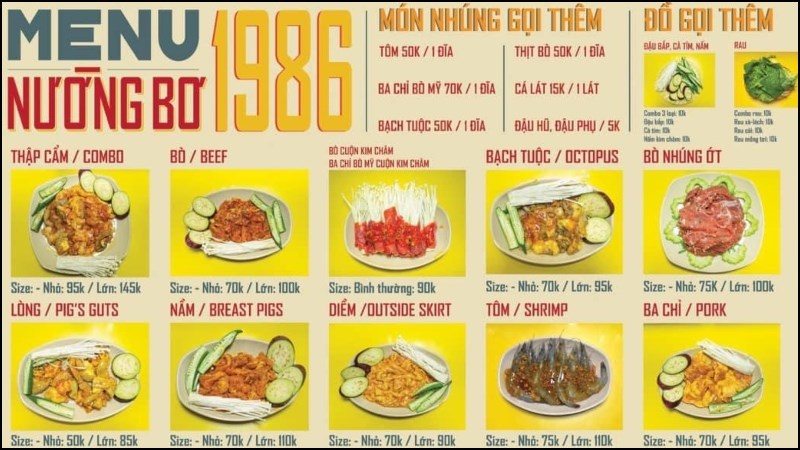 Quán Nướng Bơ 1986 