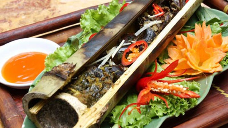 Bò nướng ống