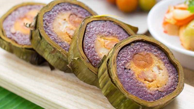 Bánh tét lá cẩm Cần Thơ