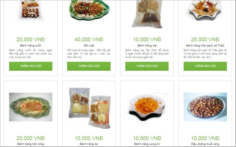 Thực đơn tại Quán Bánh Tráng Trộn Sạch Cô Thảo 