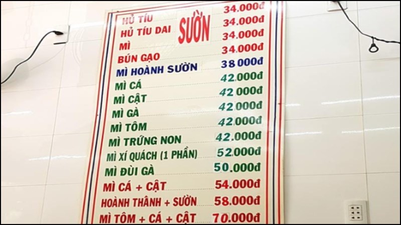 Quán Hủ Tiếu Mì Hoành Thánh 44 