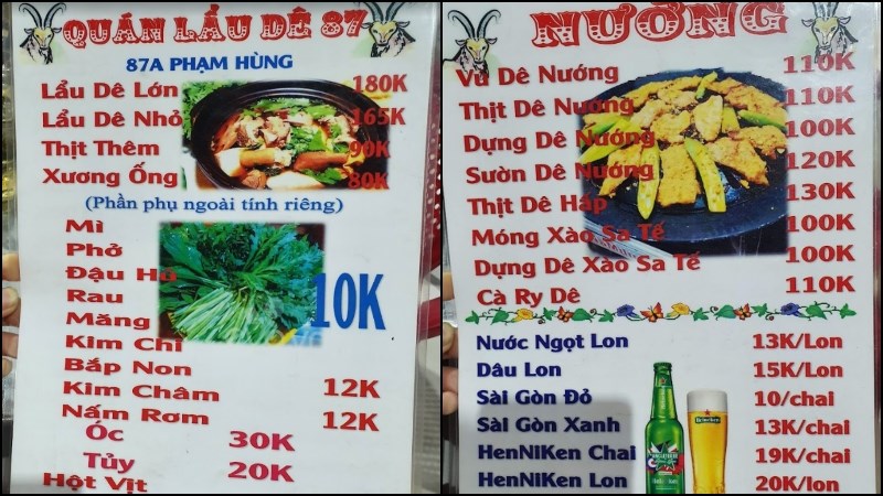Quán Lẩu Dê 87 