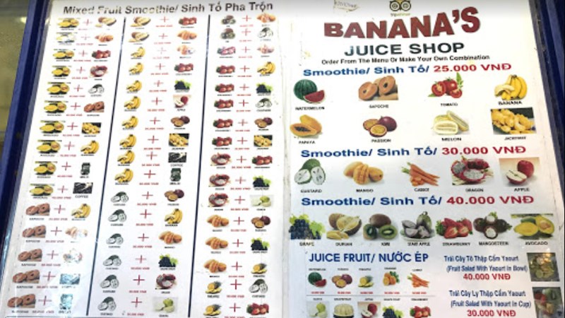 Quán Banana's Juice Shop
