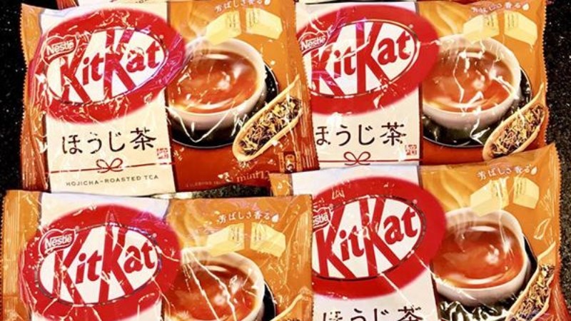 Kitkat vị trà gạo rang houjicha
