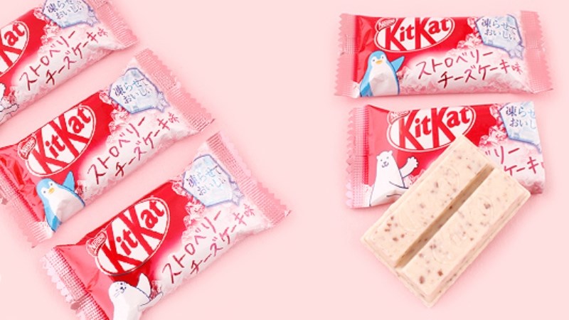 Kitkat vị cheesecake strawberry