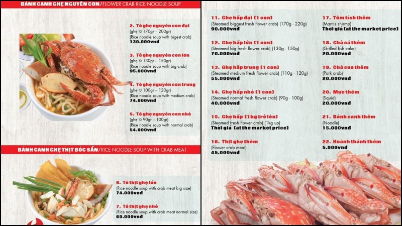 Quán Bánh Canh Ghẹ Ba Sạch