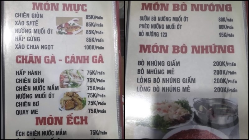 Quán Lẩu bò bê thui gia truyền 123 