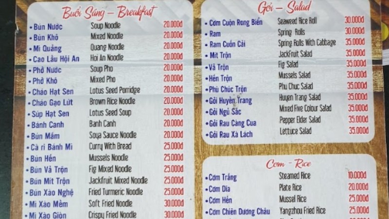 Nhà hàng chay Huyền Trang 