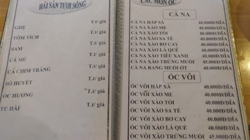 Quán Ốc Tự Nhiên