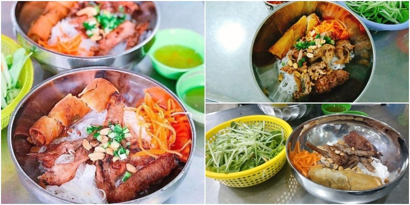 Món ăn tại Quán Bún Thịt Nướng Kiều Bảo 