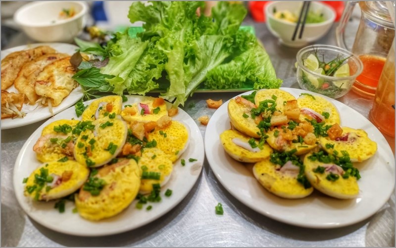 Món ăn tại Quán Bánh xèo phan rang Cô Ba 