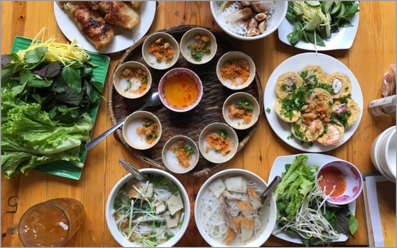 Món ăn tại Quán Bánh xèo phan rang Cô Ba 