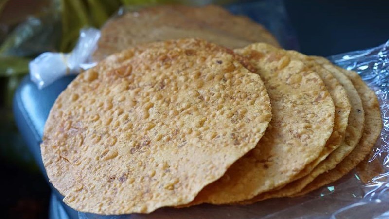 Bánh tráng khoai lang nướng