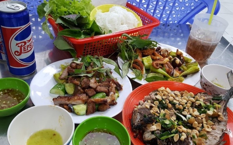 Món ăn tại Quán Bạch Tuộc Kiên Giang 