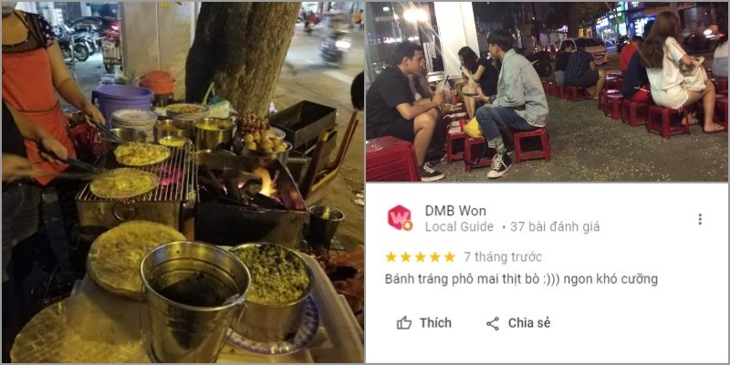 Quán Bánh tráng nướng 61 Cao Thắng 