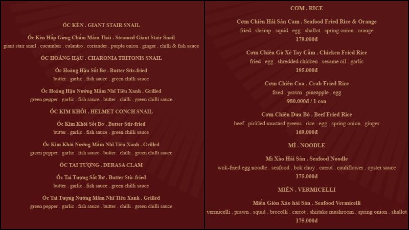  Nhà hàng Indochine Saigon 