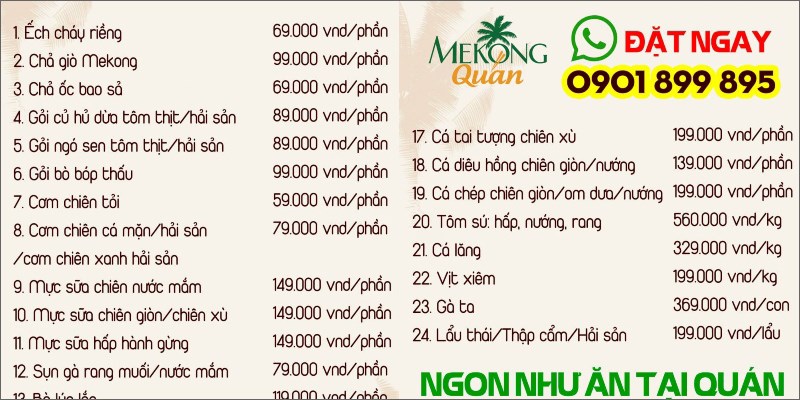 Nhà hàng Ẩm Thực Sông Mekong Quán