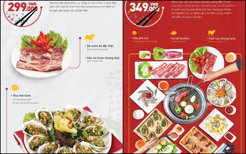 Menu Seoul Garden