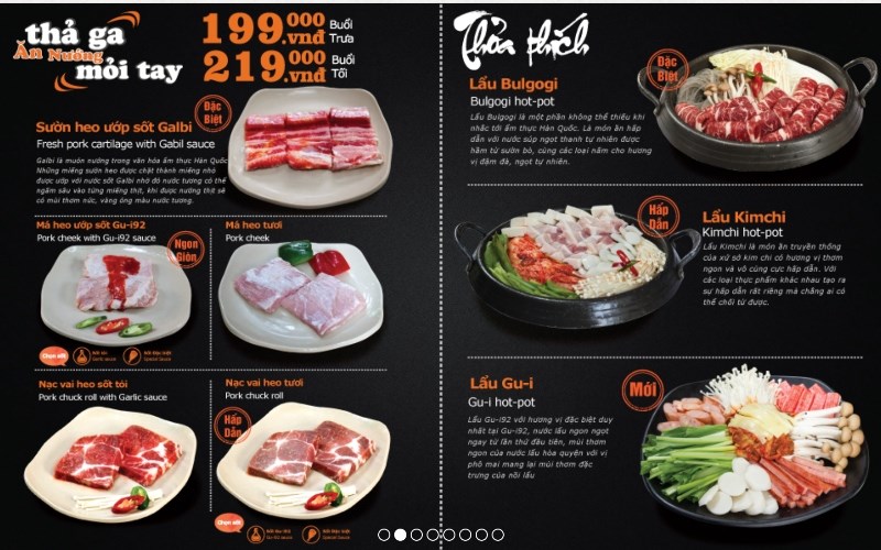 Menu Gu-i92 BBQ