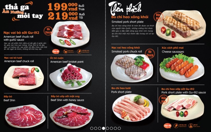 Menu Gu-i92 BBQ