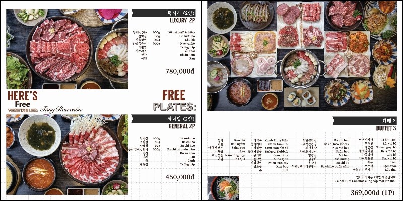 Menu Yukssam BBQ Buffet