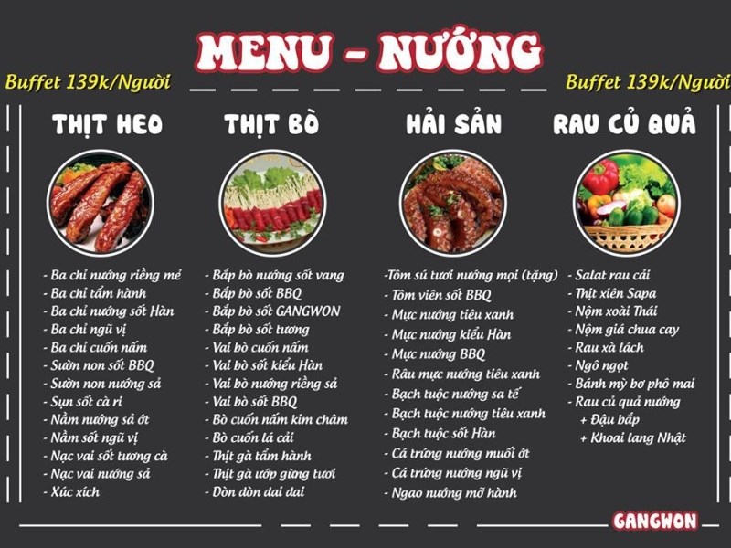 Top 13 quán nướng Hàn Quốc ngon ở Hà Nội chất lượng nổi tiếng nhất nên