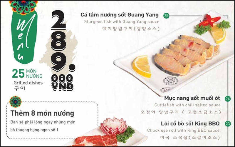 Menu King BBQ