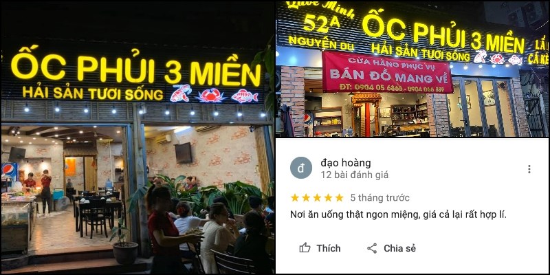Quán Ốc Phủi 3 Miền