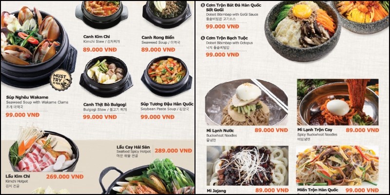 Menu Gogi