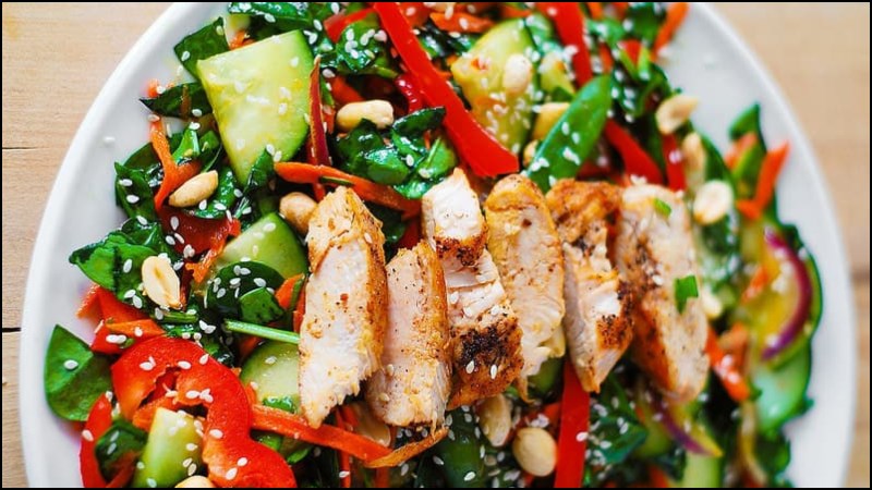 Sốt dầu mè trộn salad