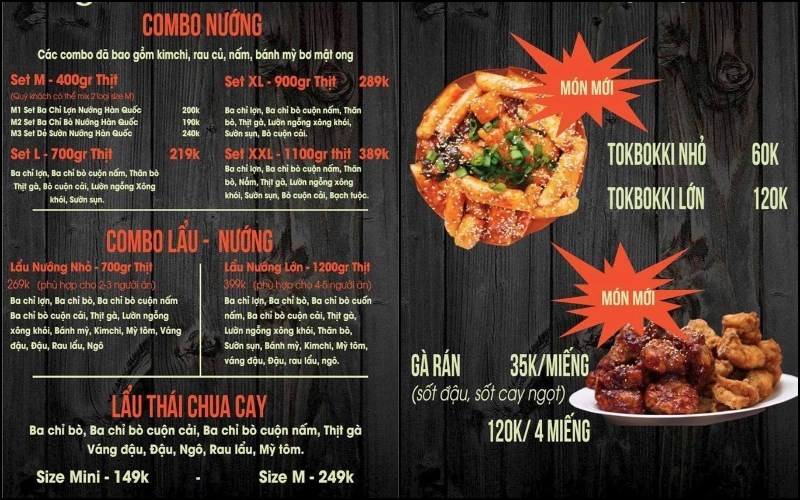 Menu Jlegu Korean BBQ 
