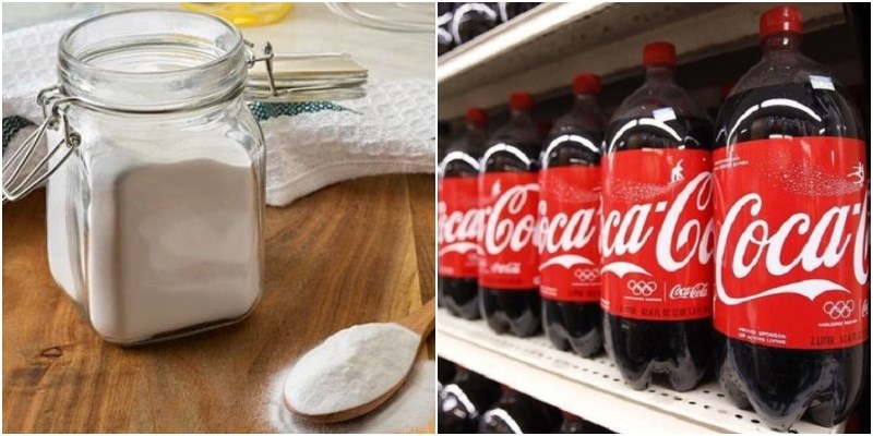 Sử dụng Coca và Baking soda để khử mùi