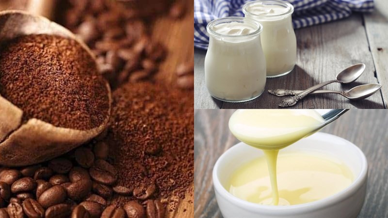 Nguyên liệu món ăn sữa chua cà phê