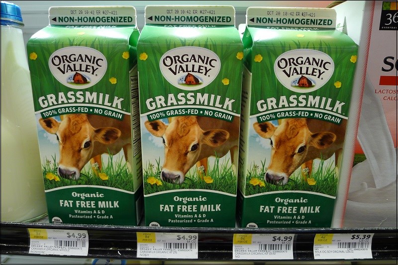 Organic Valley’s Fat-Free Grassmilk không béo