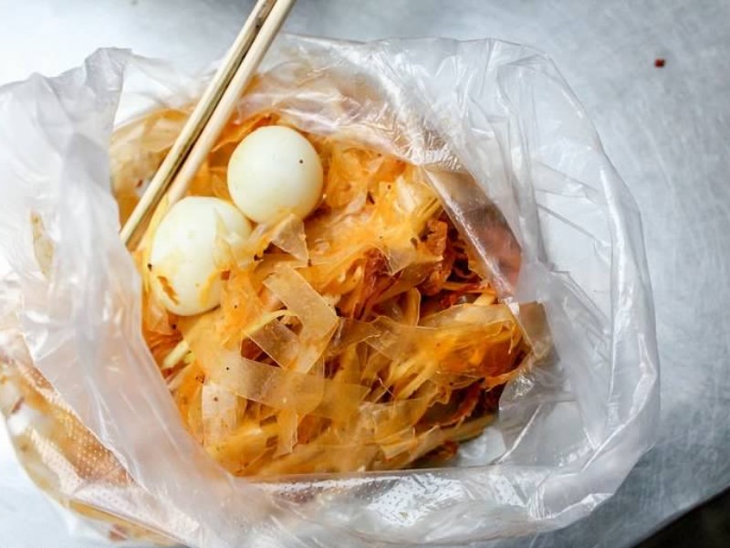 Món ăn quán bánh tráng trộn Thảo Điền
