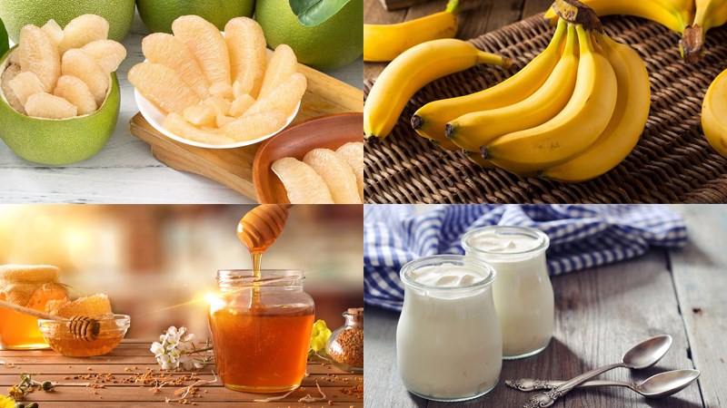 Nguyên liệu làm sinh tố bưởi chuối