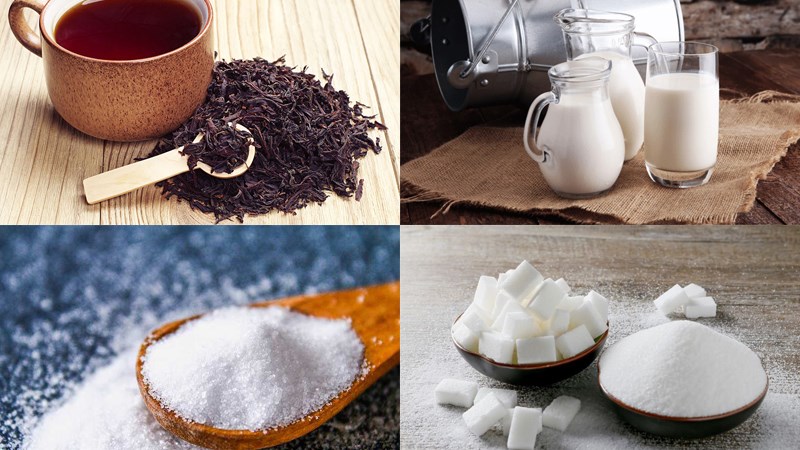 Nguyên liệu món ăn trà sữa ủ lạnh (cold brew)