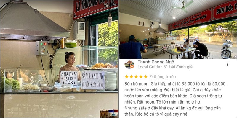 Quán Bún bò xứ Huế Bà Mười