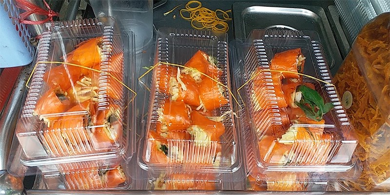 Quán bánh tráng mỡ hành Phan Bội Châu