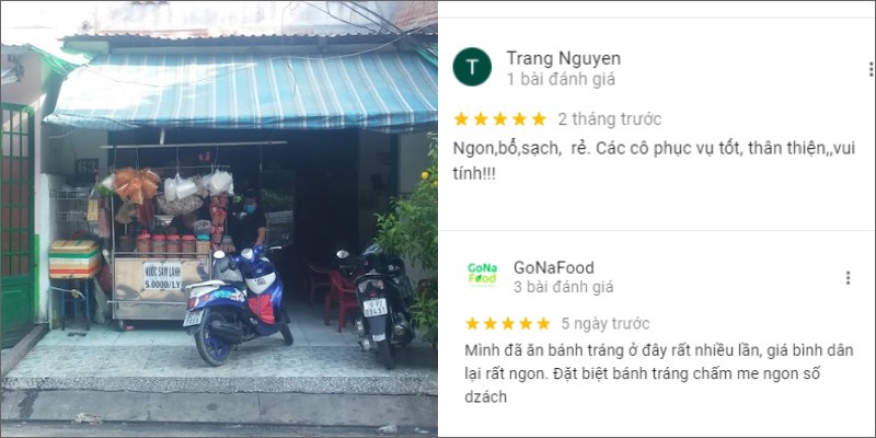 Quán bánh tráng mỡ hành Phan Bội Châu