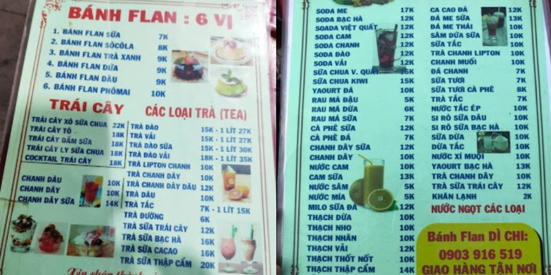 Quán Bánh Flan Dì Chi