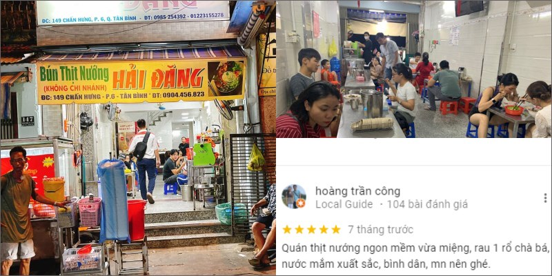Quán Bún Thịt Nướng Hải Đăng