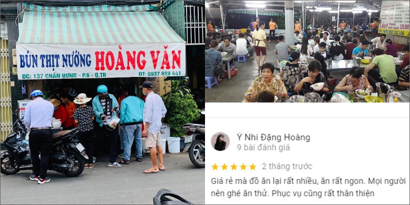 Quán Bún Thịt Nướng Hoàng Văn