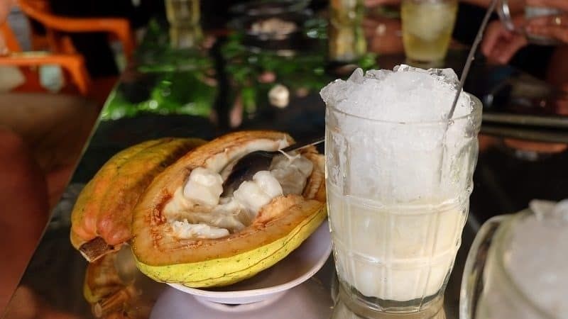 Ca cao tươi dầm đá